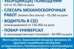 Вакансии Внутритрубная 1-12