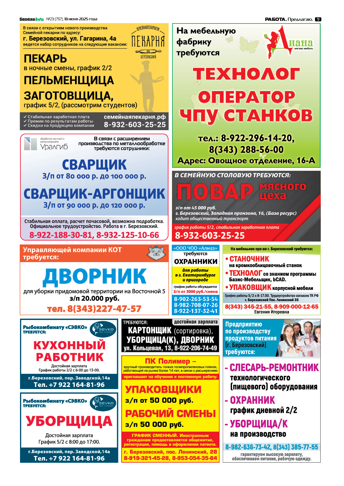 Свежий выпуск БерезаИнфо