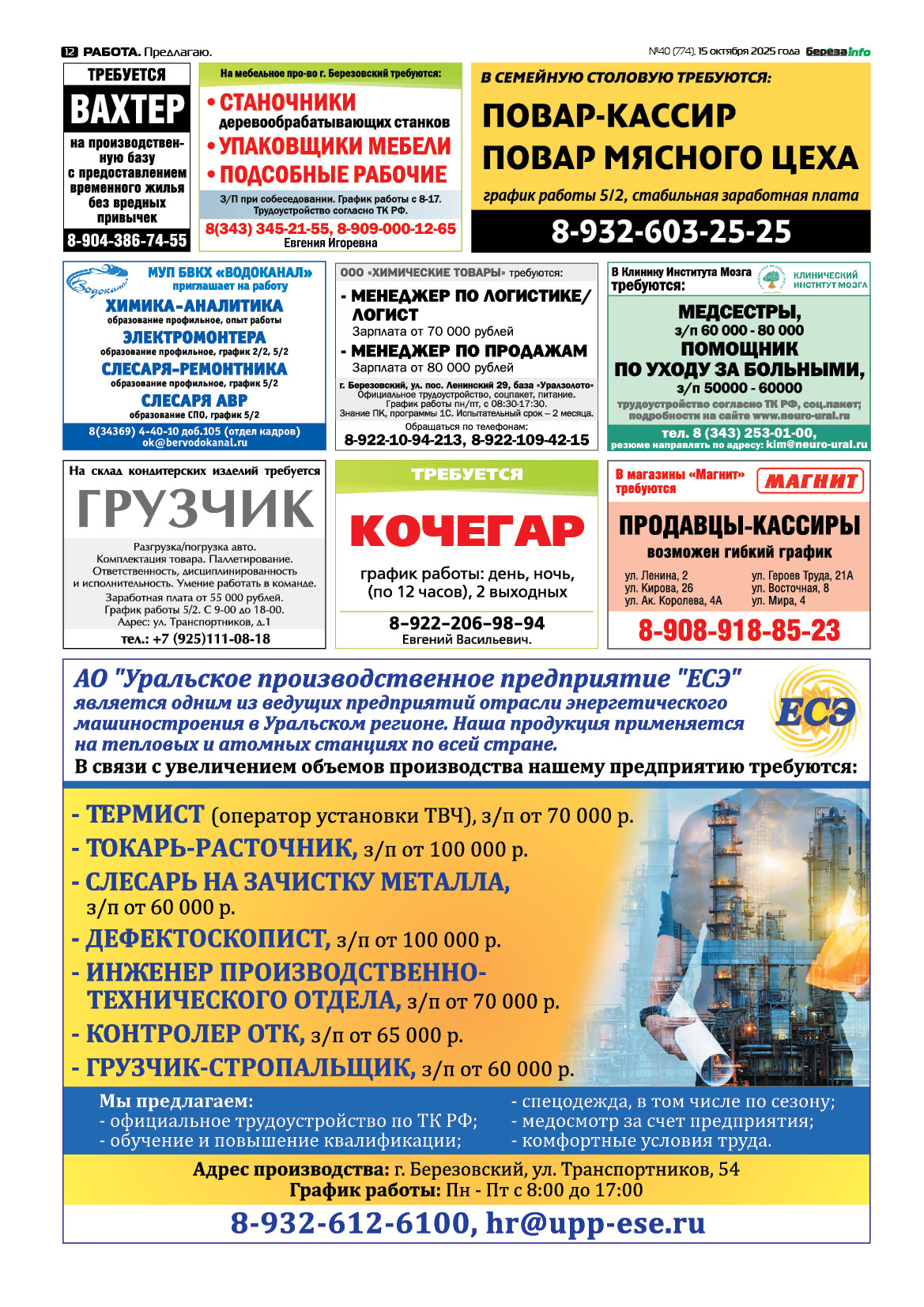 Свежий выпуск БерезаИнфо