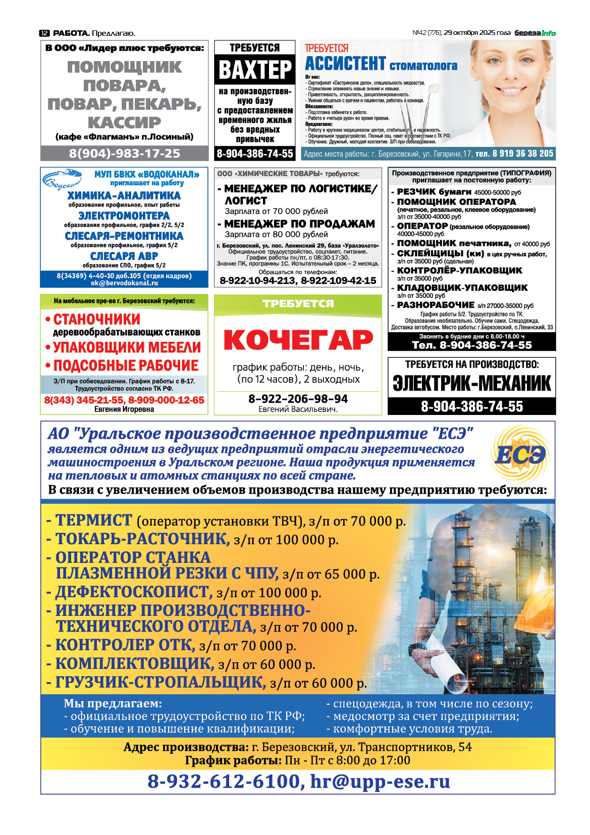 Свежий выпуск БерезаИнфо