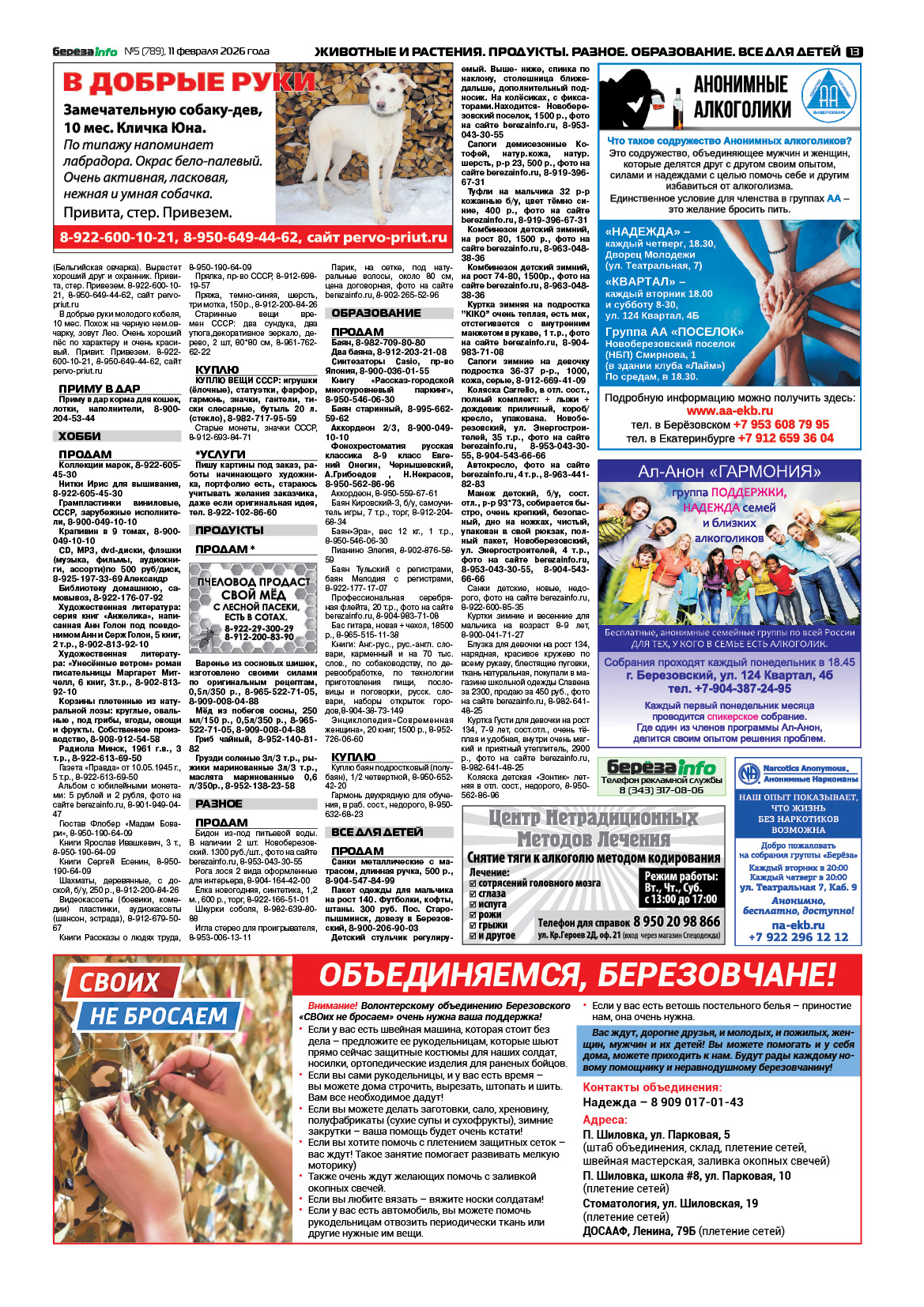 Свежий выпуск БерезаИнфо