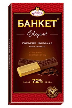 Шоколад Банкет Элегант горький 72% какао 88г