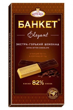 Шоколад Банкет Элегант горький 82% какао 88г
